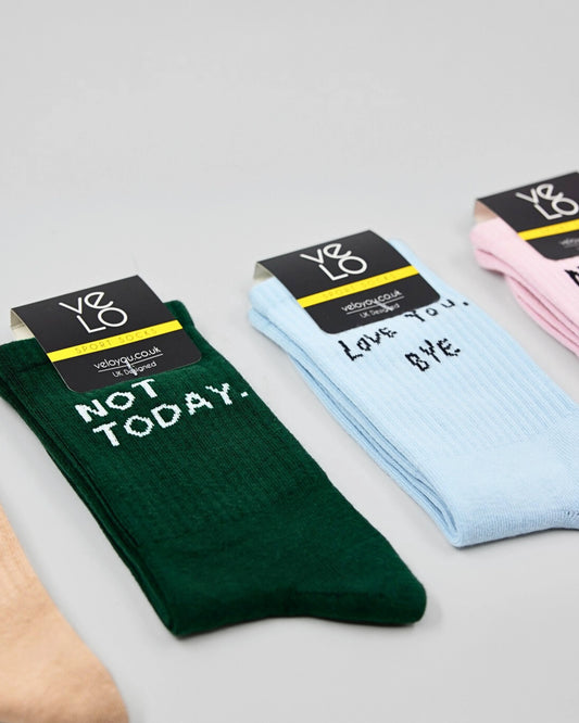 Not Today Green Socks