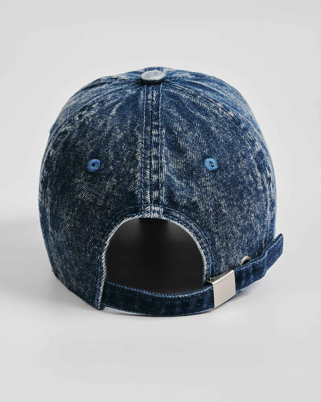 Back view of Not Today Navy Denim Washed Cap