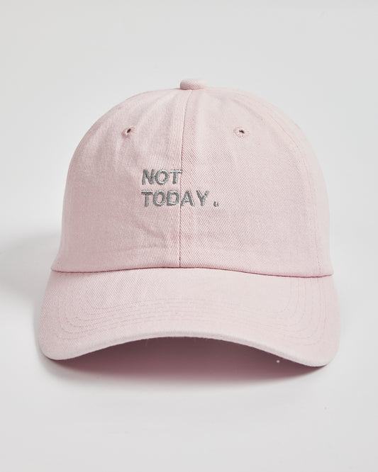 Not Today Light Pink Washed Cap
