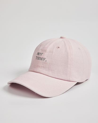 Not Today Light Pink Washed Cap