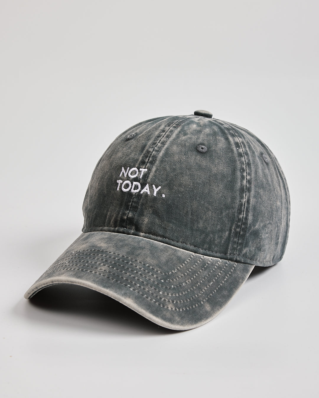 Side view of Not Today Washed Stone Washed Cap