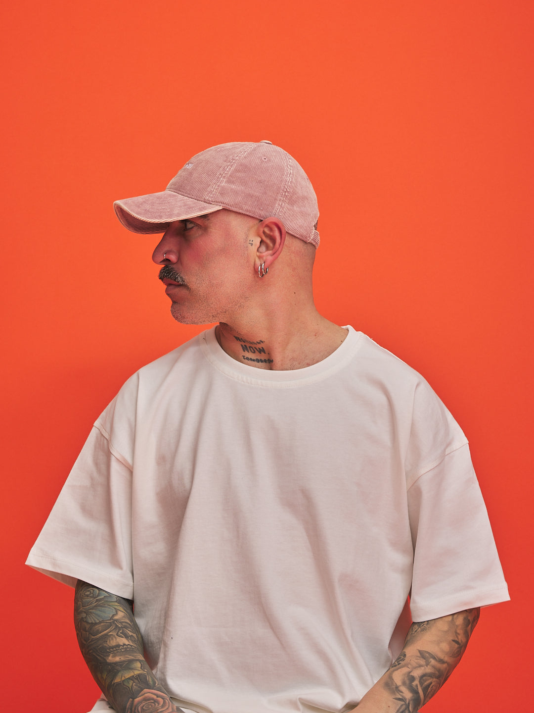 The Notting Hill Club Dusty Pink Corduroy Cap