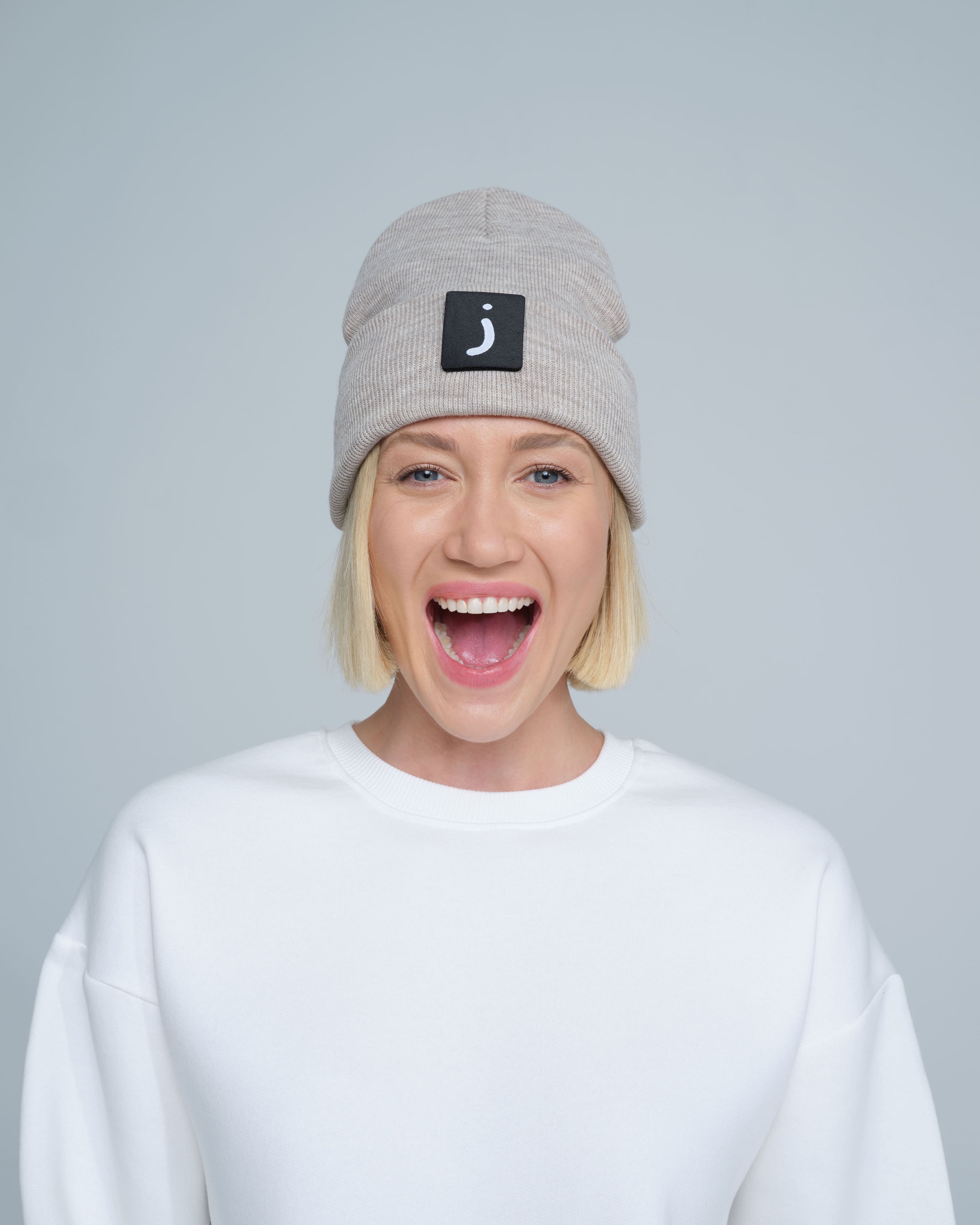 Oat Meal Patch Ready Beanie