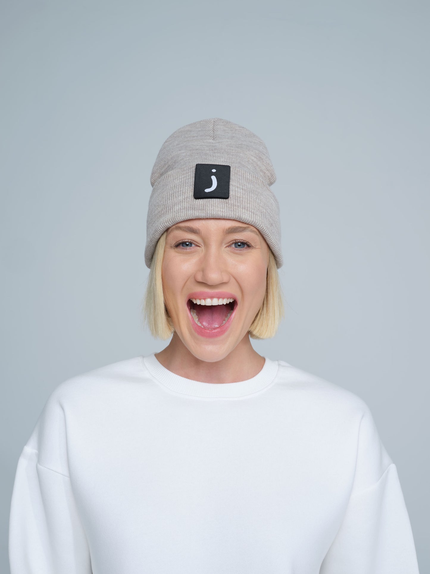 Oat Meal Patch Ready Beanie