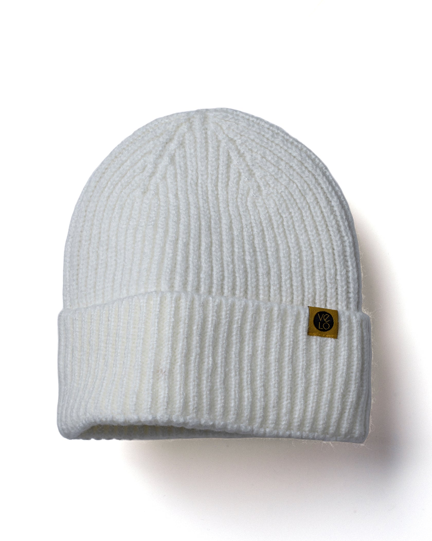 Off White Lux Beanie on a white background