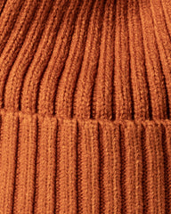 Close view of Orange Classic Beanie