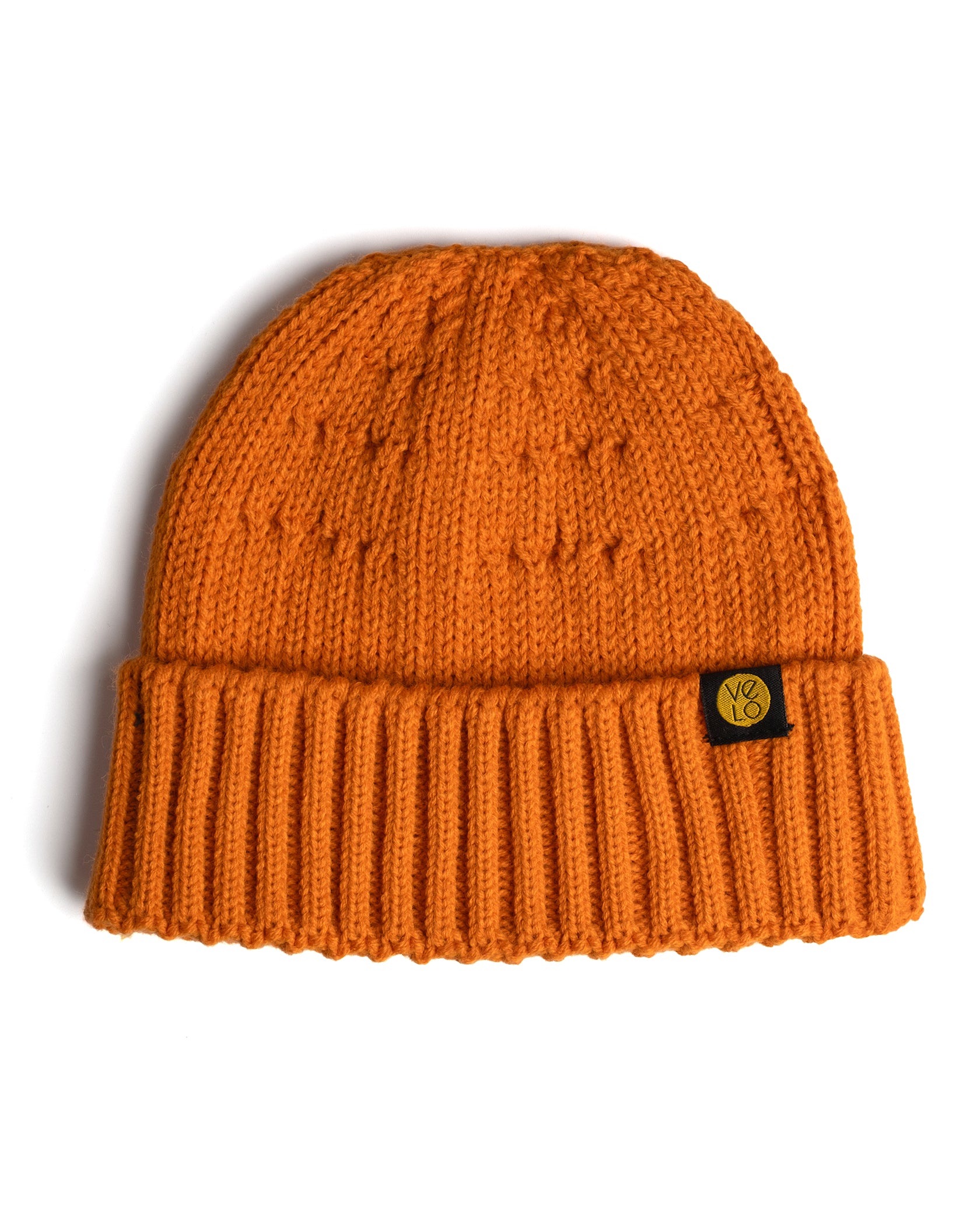 black fisherman beanie on a white background