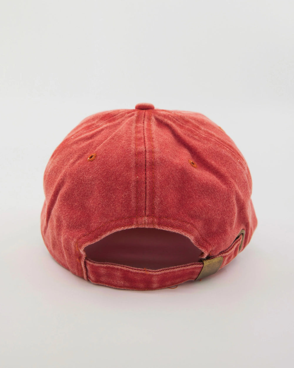back view of Love You Bye Orange Washed Cap