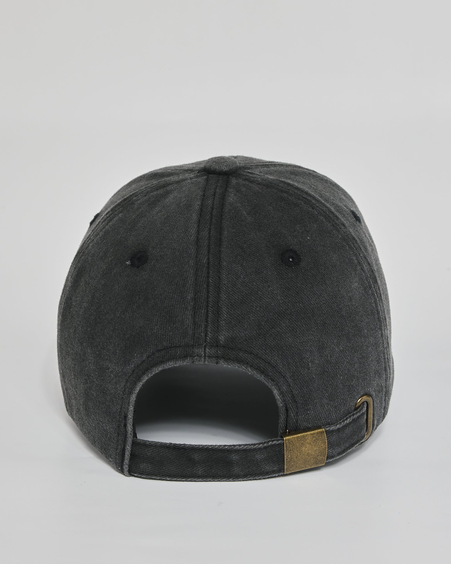 Out of Service black washed cap - back view