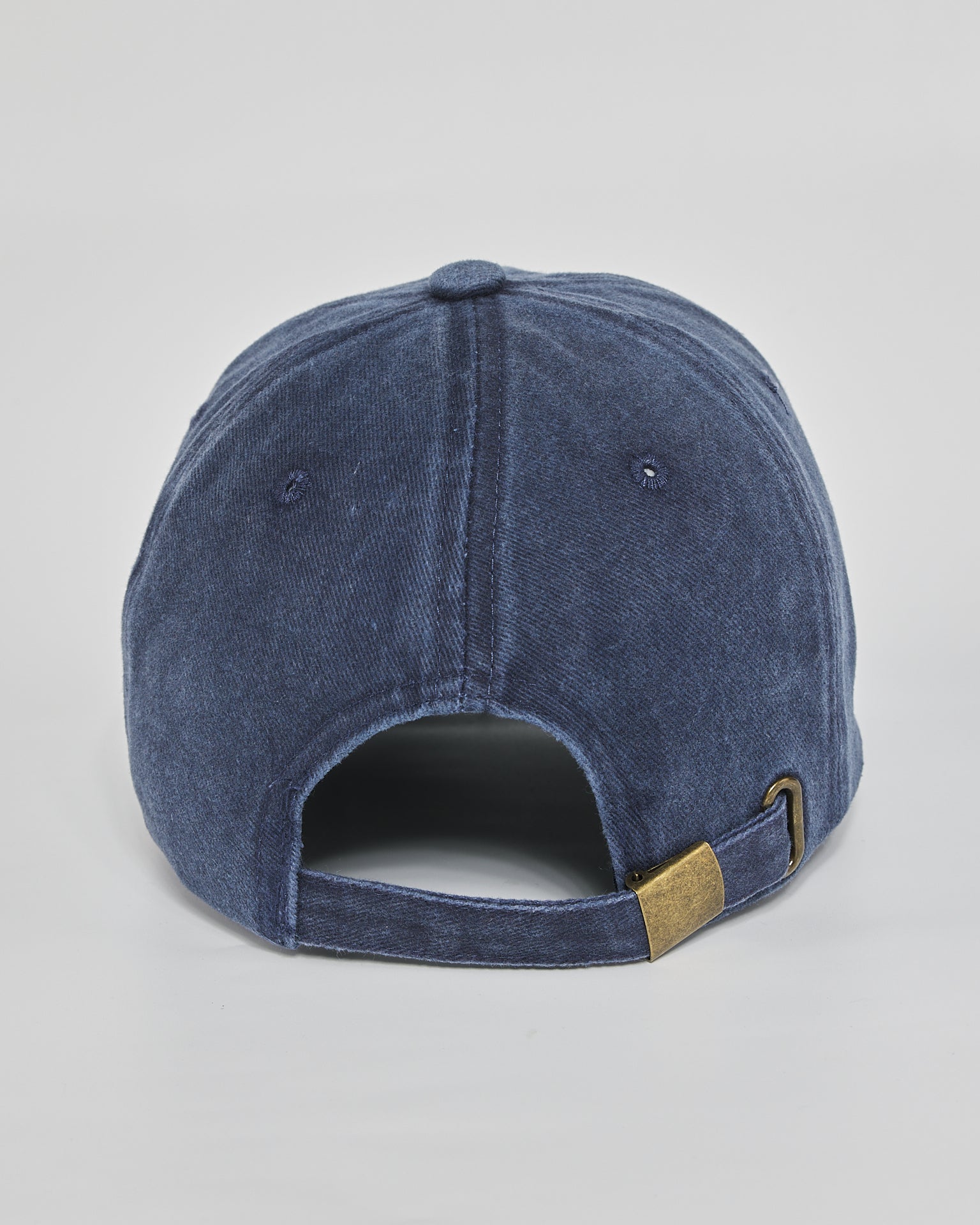 Out of Service navy washed cap - back view