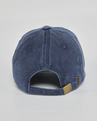 Out of Service navy washed cap - back view
