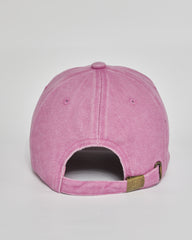 Out of Service pink washed cap - back view
