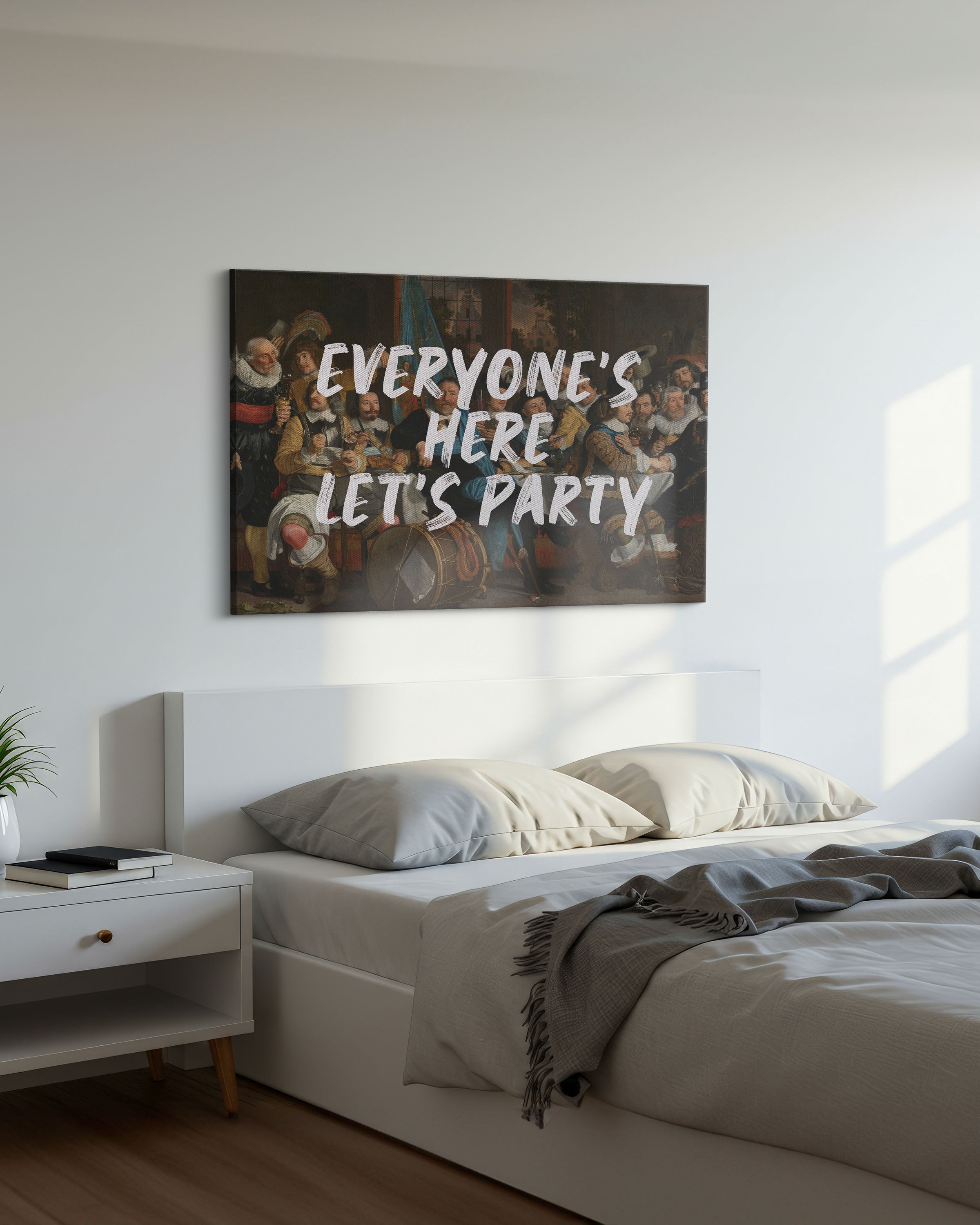 Everyone’s Here, Let’s Party – Handwritten Canvas
