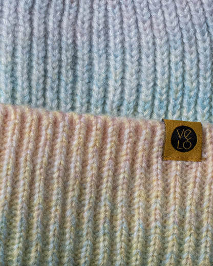 Close view of Pastel Mix Lux Beanie
