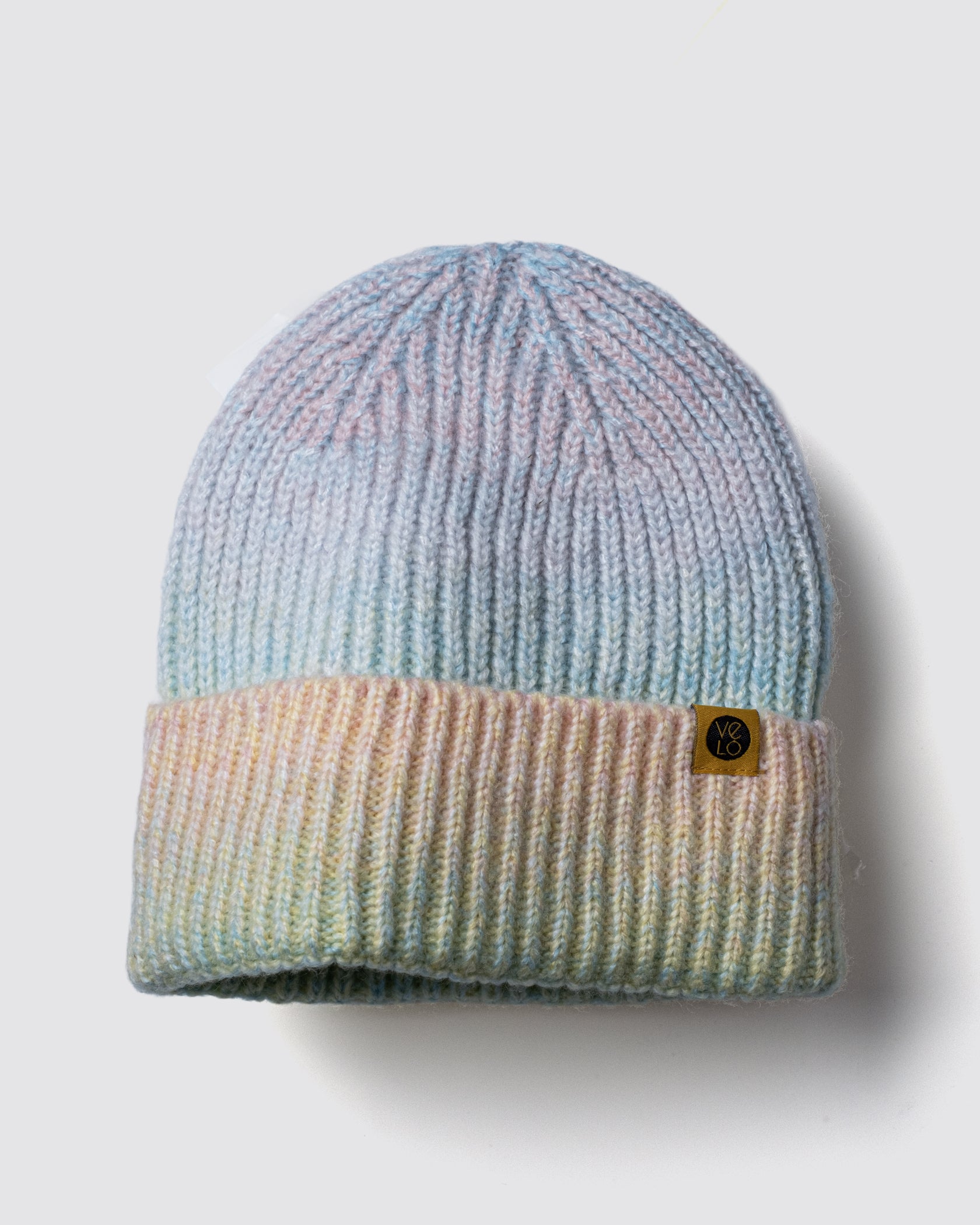 Pastel Mix Lux Beanie on a light gray background
