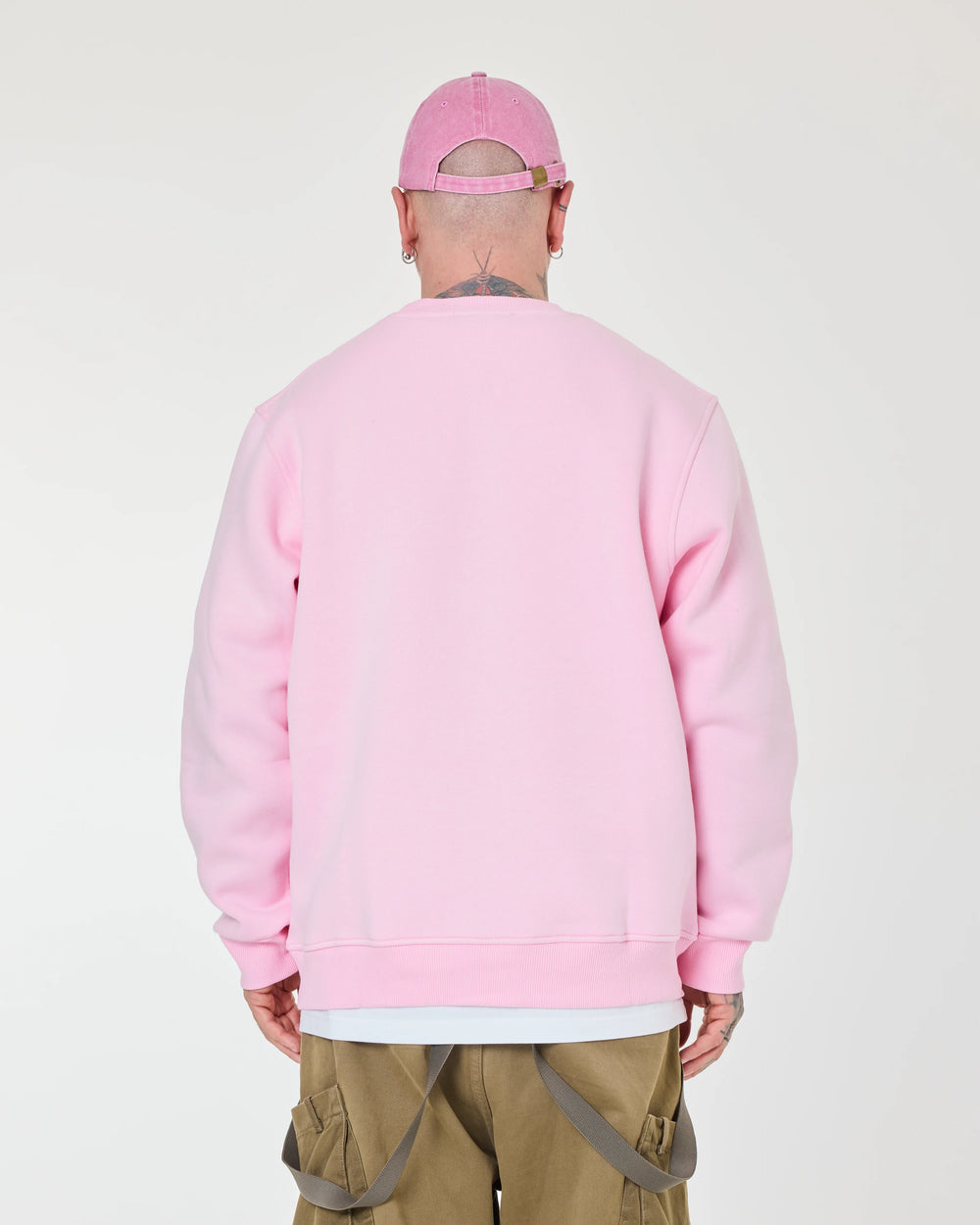 back view of Hahaha No Pink Sweat