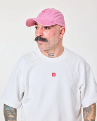 man wearing Pink Love Myself Washed Cap