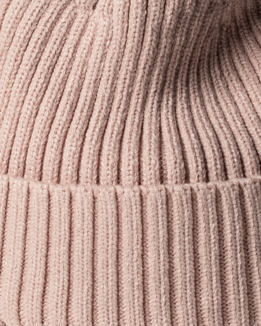 Close view of Powder Pink Classic Beanie