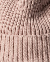 Close view of Powder Pink Classic Beanie