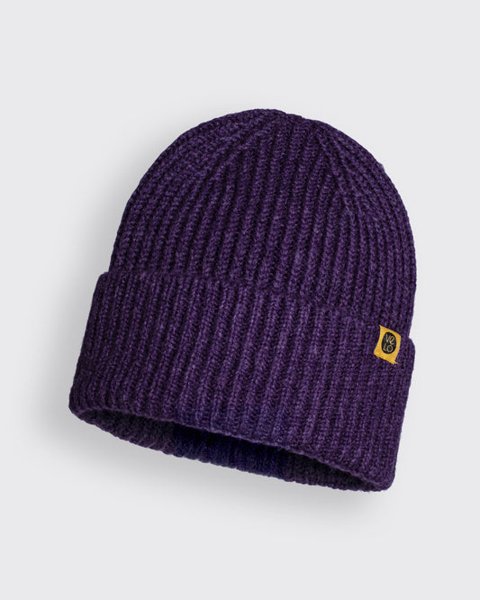 Front view of Purple Lux Beanie