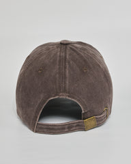 Quiet Mood brown washed cap - back view