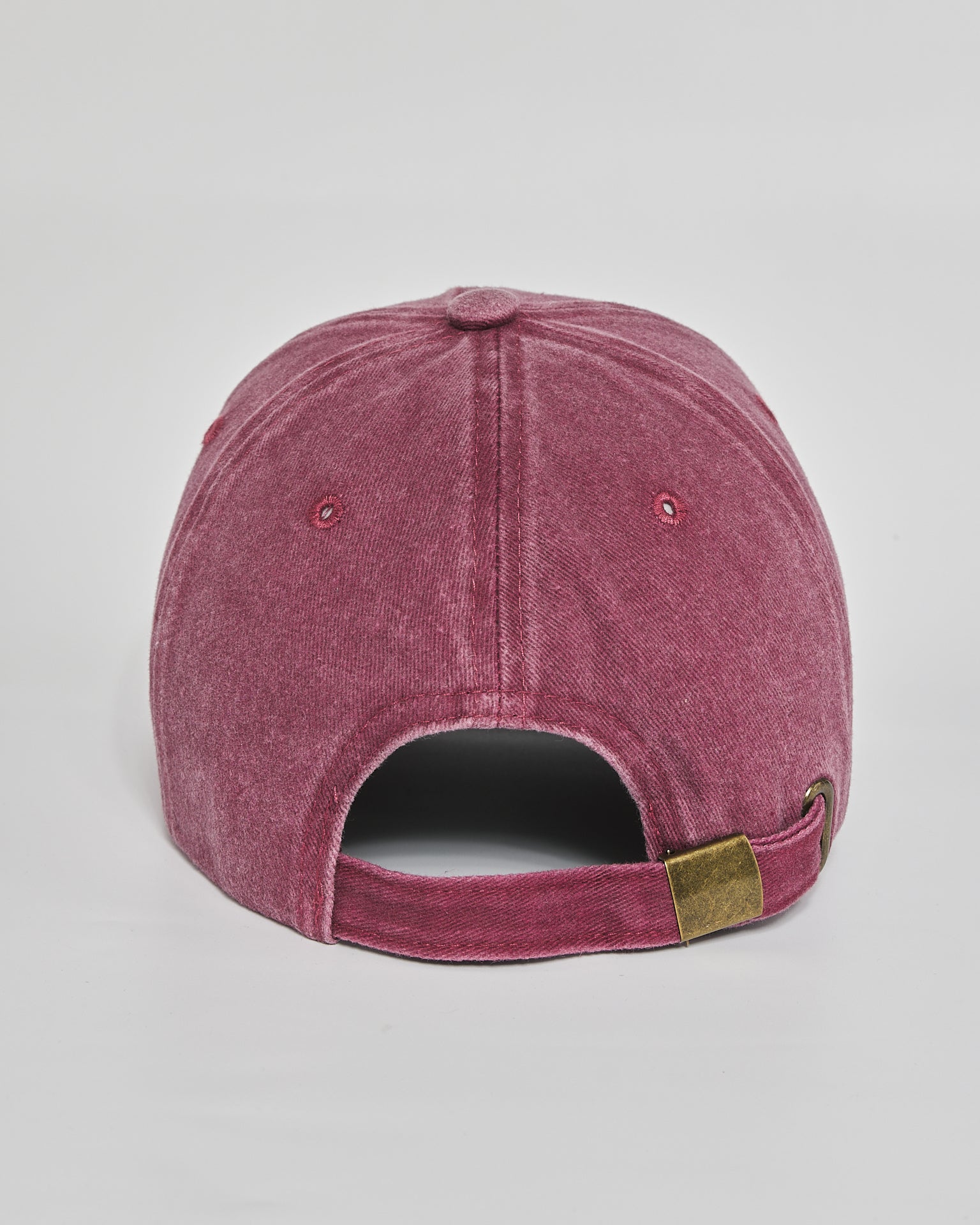 Quiet Mood burgundy washed cap - back view
