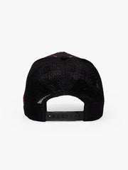 Back view of Regalia Black & Copper Trucker Hat