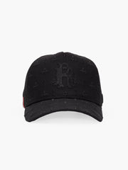 Front view of Regalia Black Trucker Hat