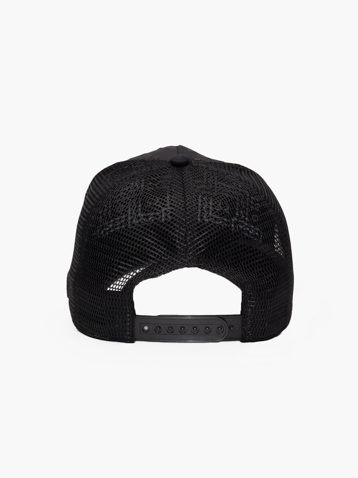 Back view of Regalia Black Trucker Hat