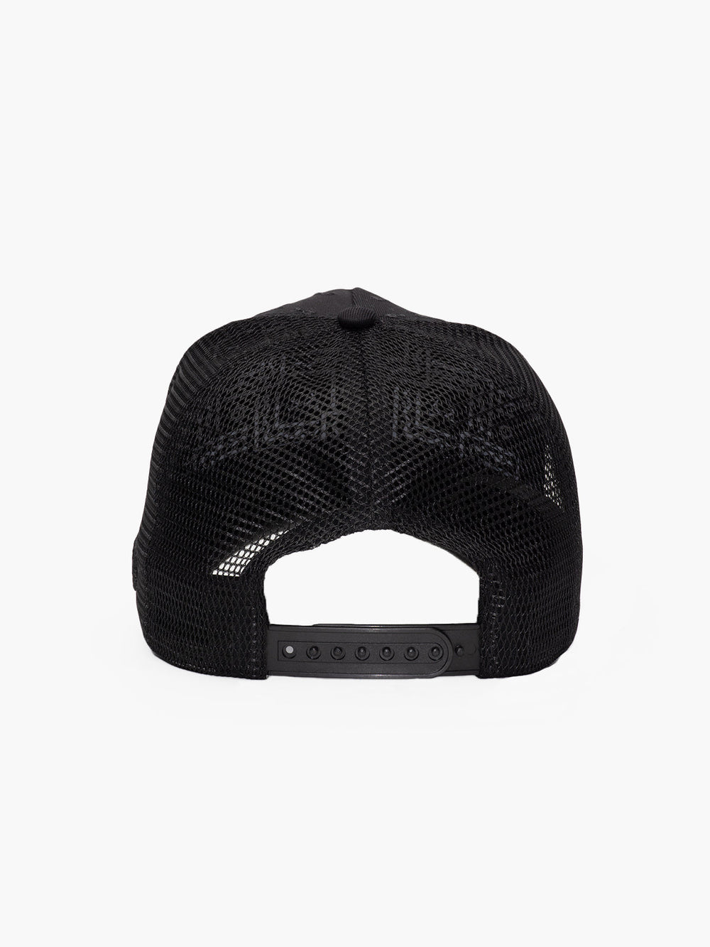 Back view of Regalia Black Trucker Hat