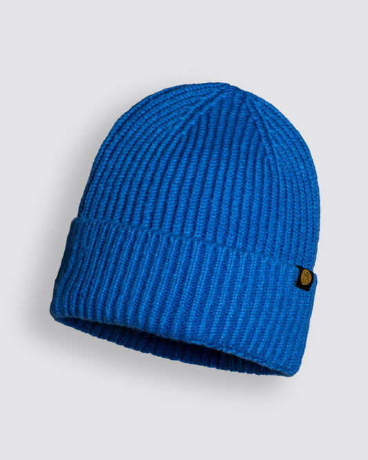 Front view of Royal Blue Lux Beanie
