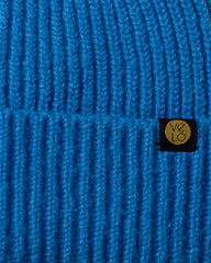 Close view of Royal Blue Lux Beanie