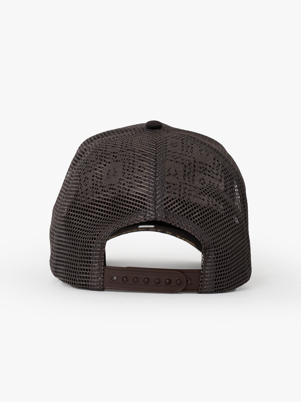 Back view of Royalty Brown Trucker Hat