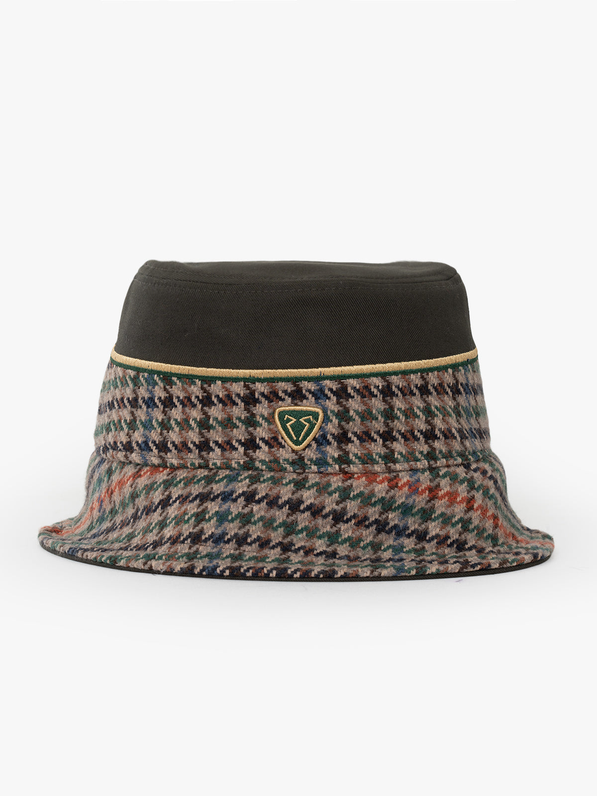 Front view of Royalty Khaki Bucket Hat
