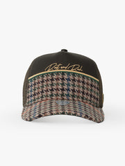 Front view of Royalty Khaki Trucker Hat