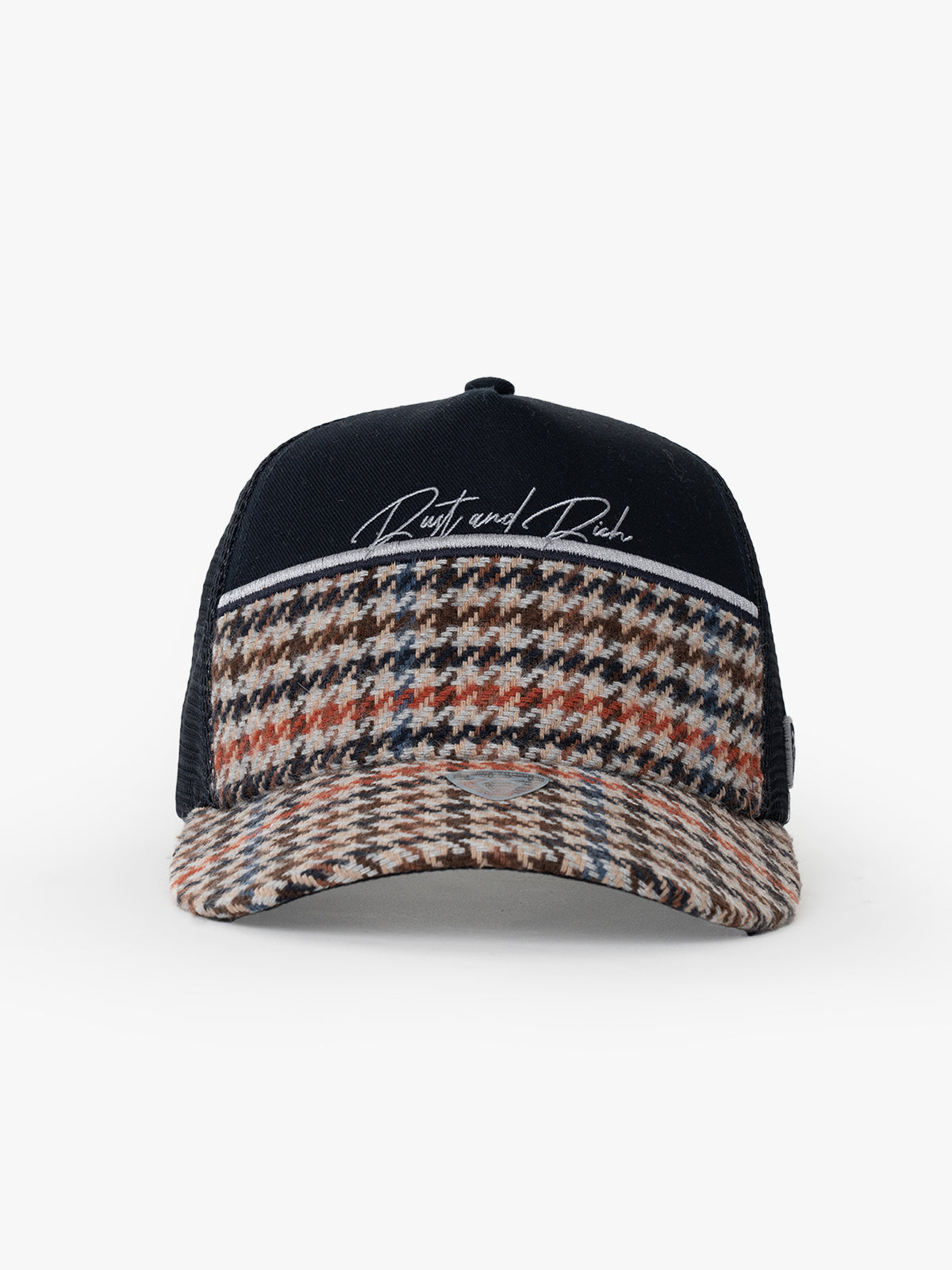 Front view of Royalty Navy Blue Trucker Hat