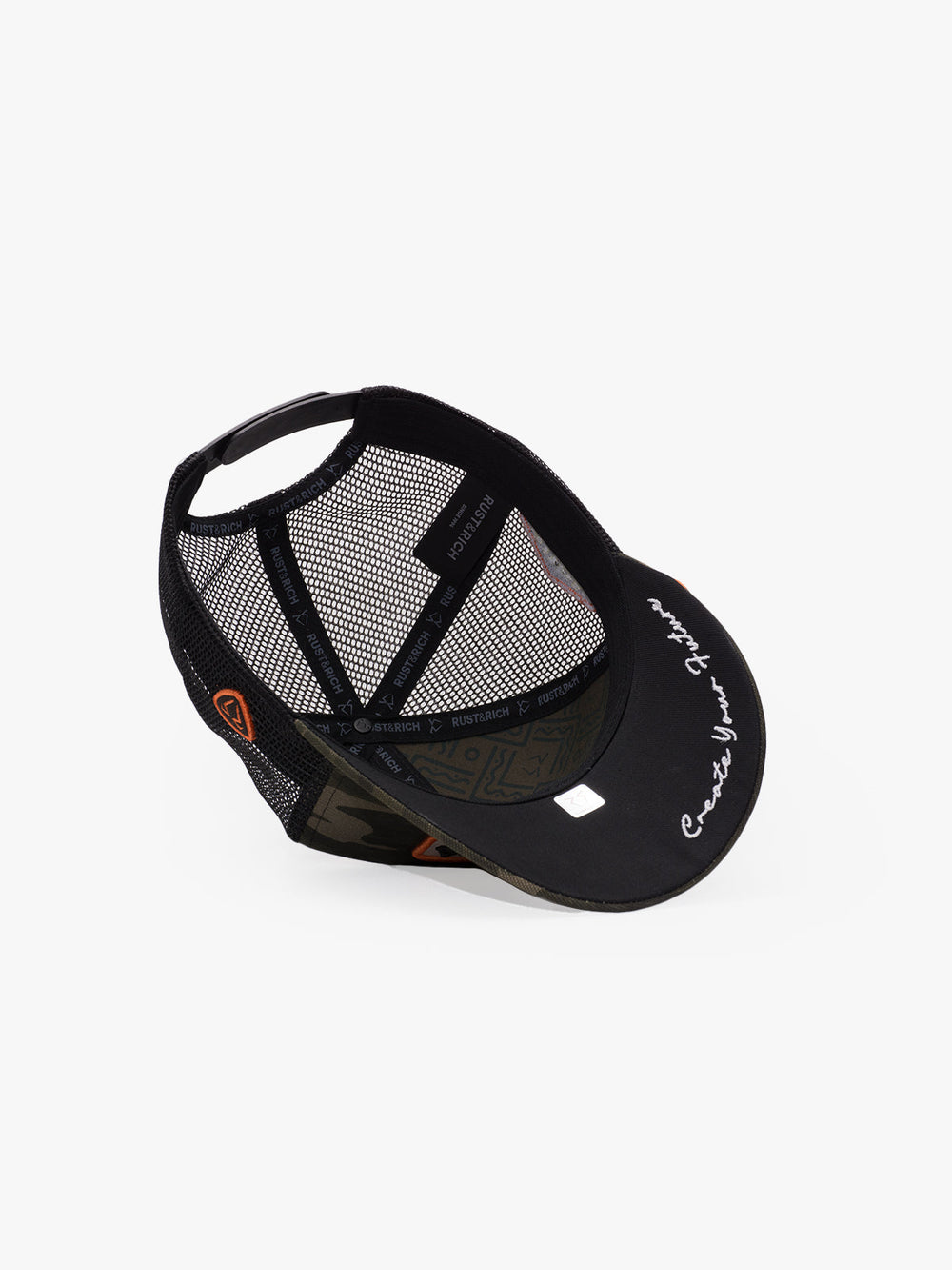 Rust & Rich Khaki Baseball Cap on a white background