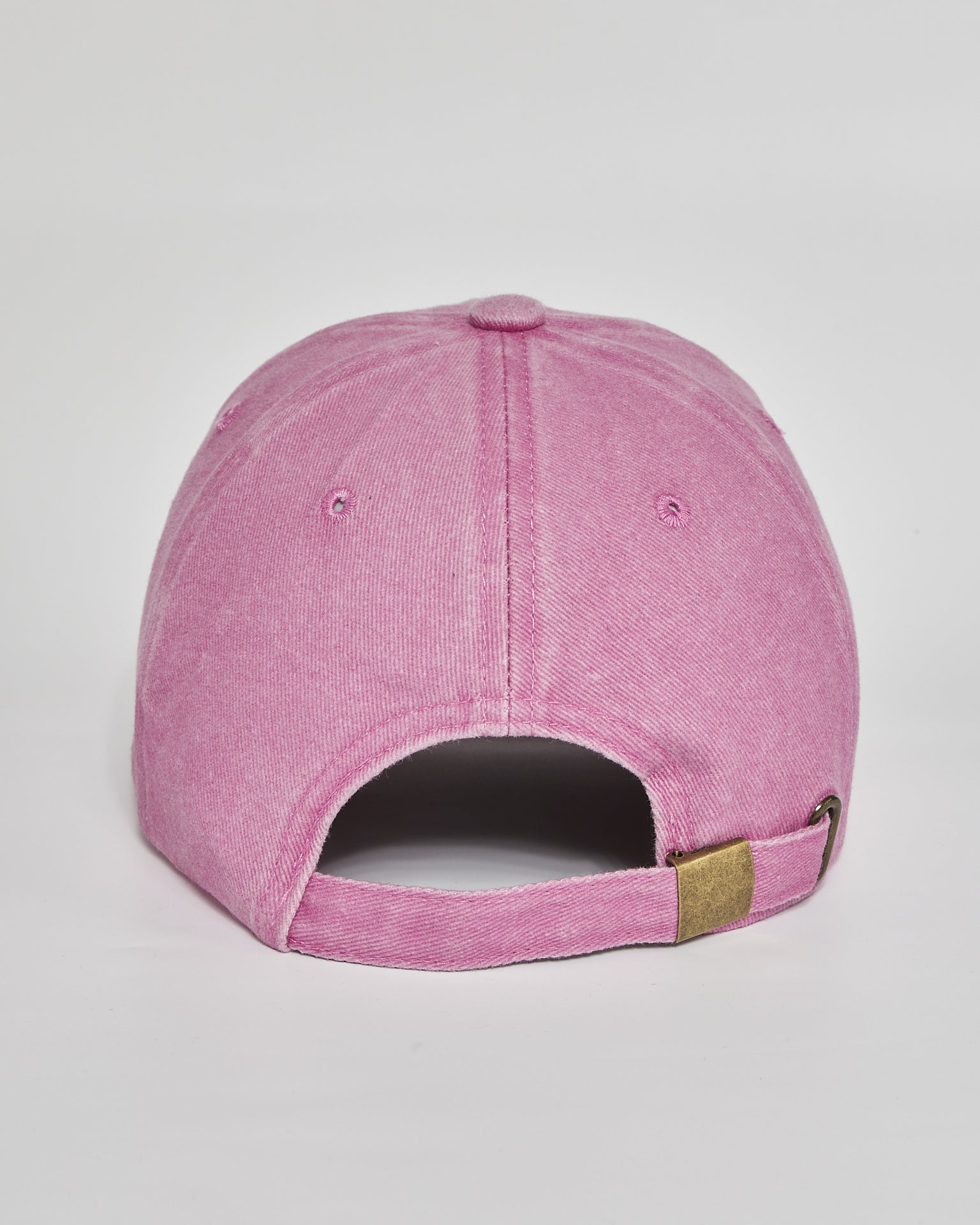 Selectively Social pink washed cap - back view