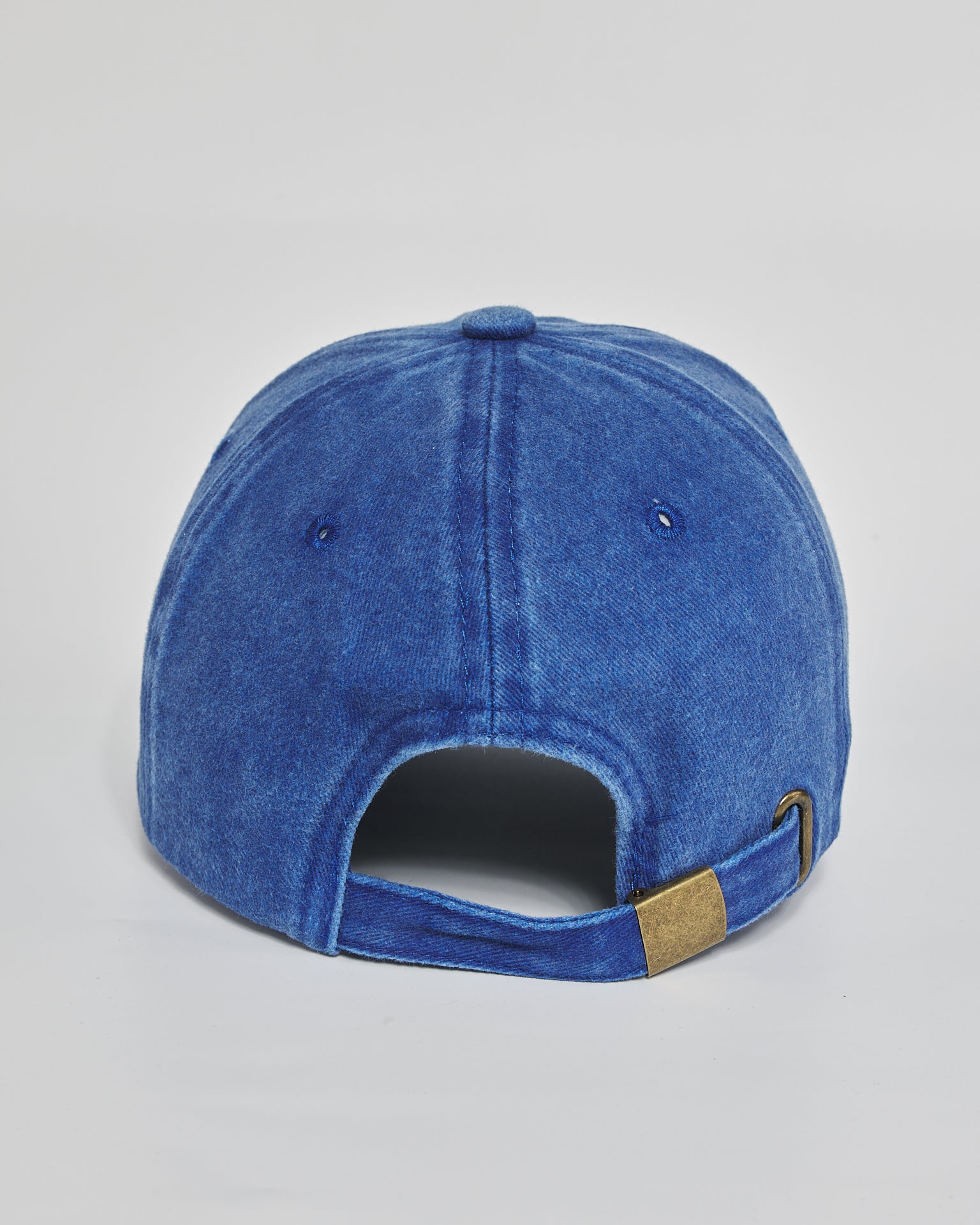 Selectively Social royal blue washed cap - back view