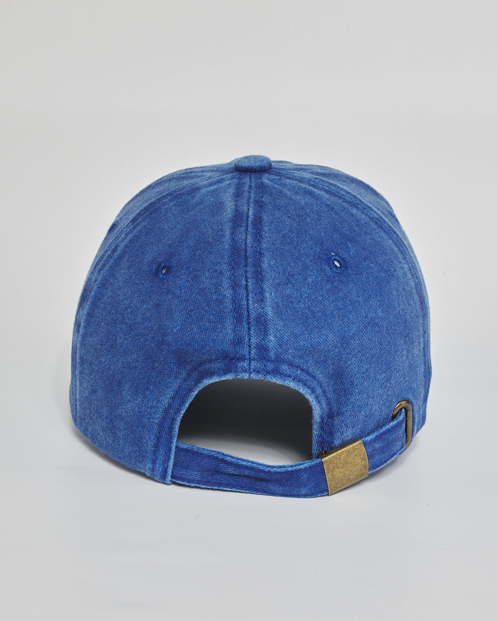 Selectively Social royal blue washed cap - back view