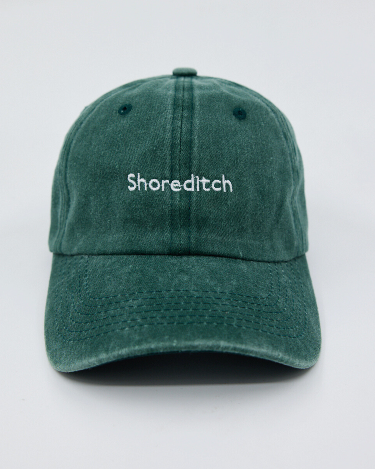 Shoreditch Dark Green Washed Cap