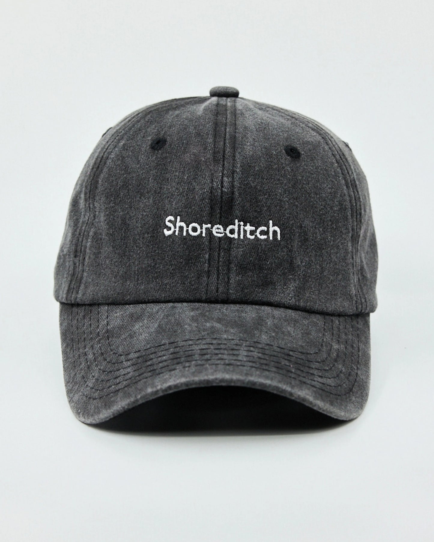 Shoreditch Dark Grey Washed Cap