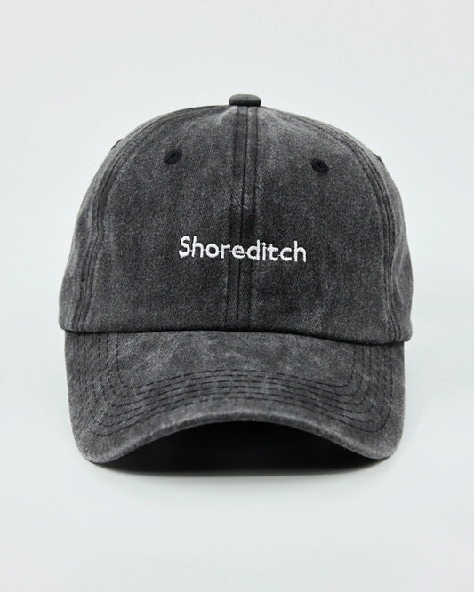 Shoreditch Dark Grey Washed Cap