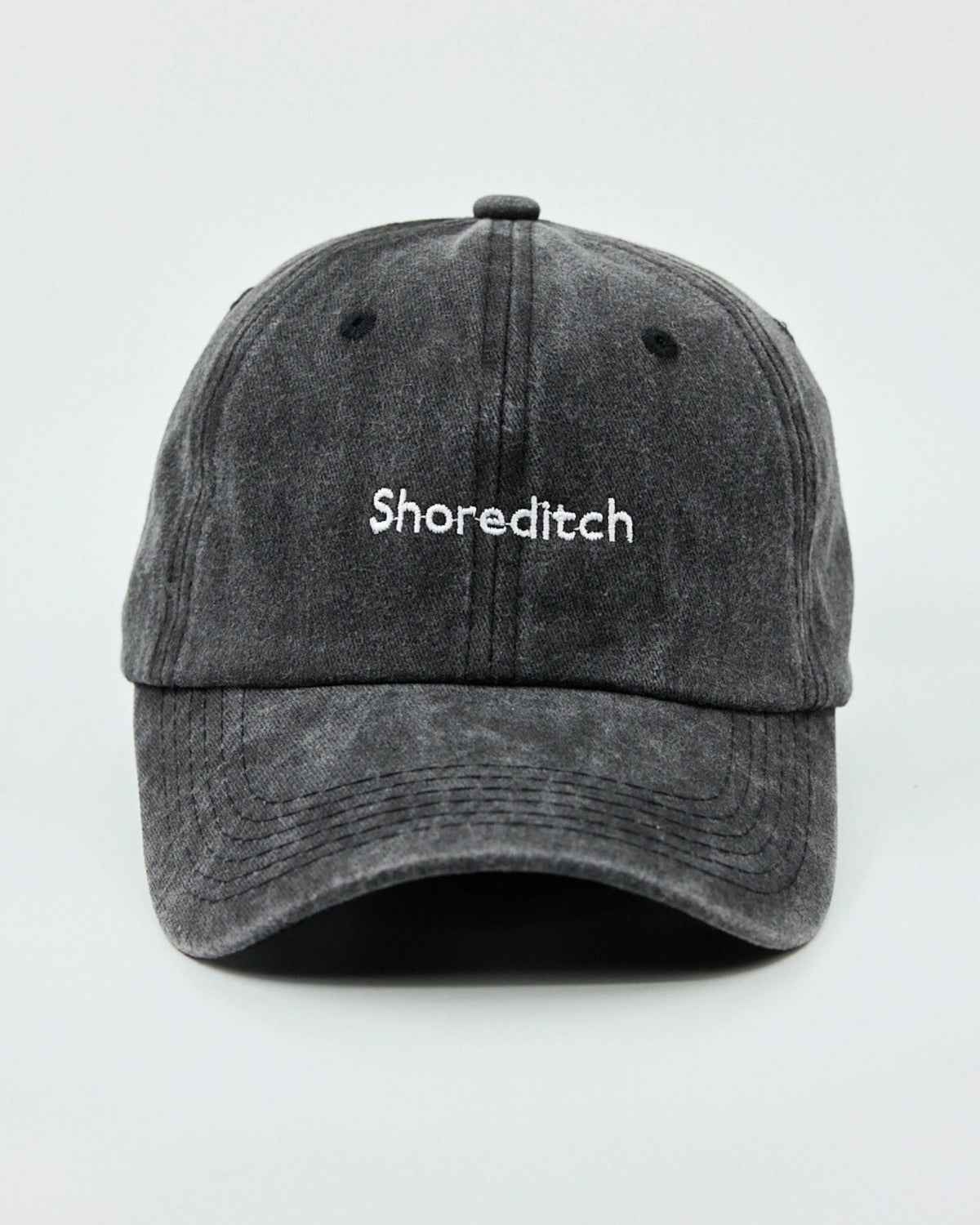 Shoreditch Black Washed Cap