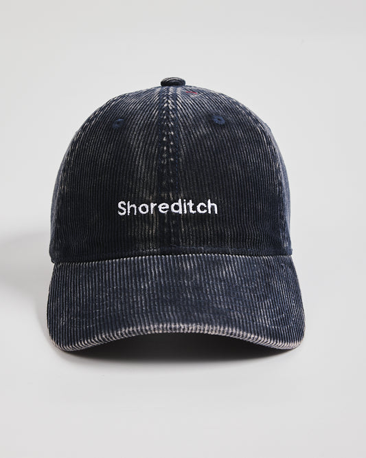 Shoreditch Navy Corduroy Cap