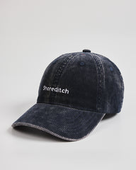 Shoreditch Navy Corduroy Cap