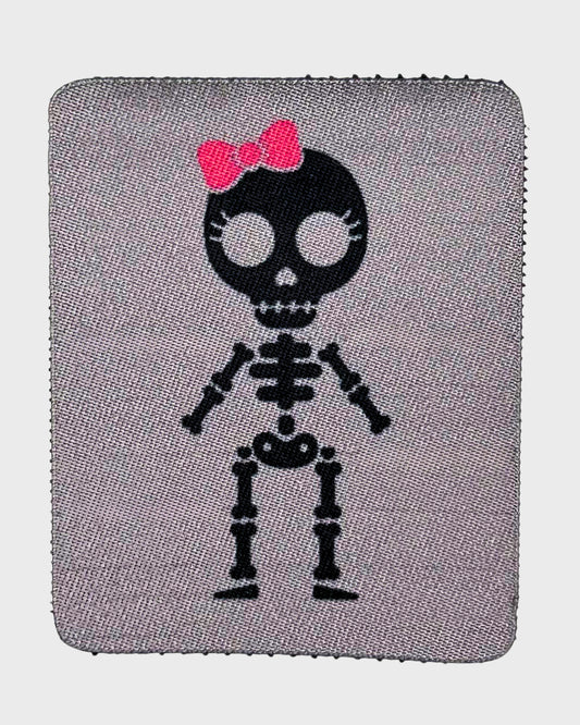Skull With Ribbon Patch