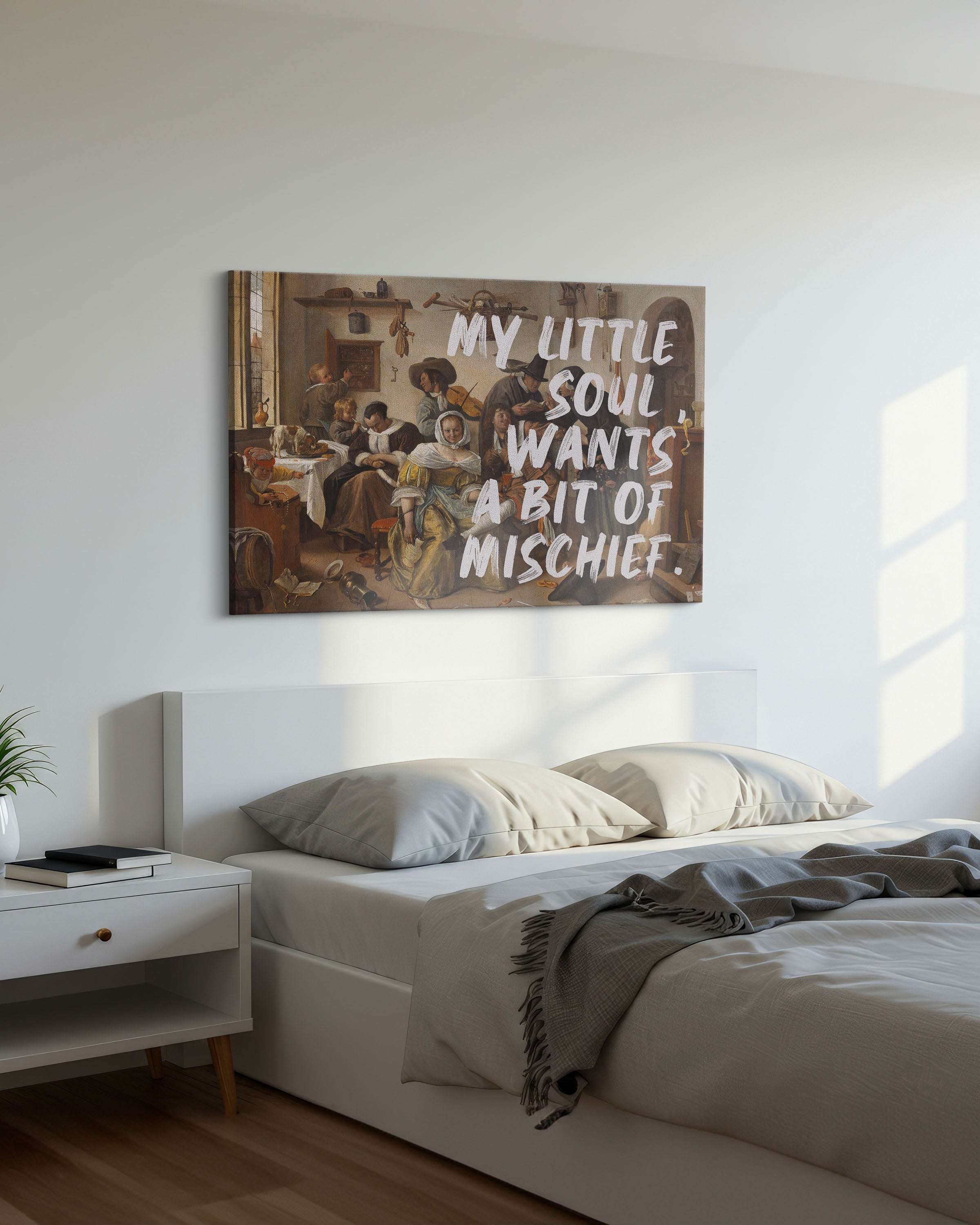 My Little Soul Wants a Bit of Mischief – Handwritten Canvas