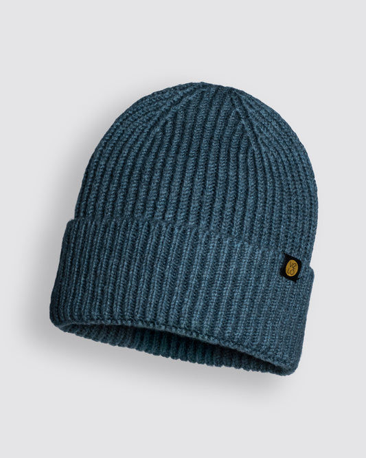 Front view of Teal Lux Beanie