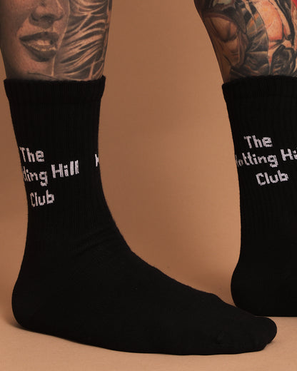 Close view of The Notting Hill Club Black Socks